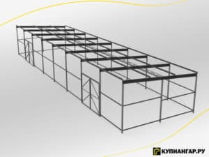 Быстровозводимый металлический ангар А-12