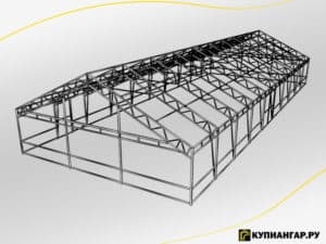 Ангар металлический каркасный А-22