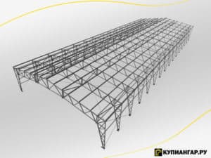Быстровозводимый каркасный ангар БА-26