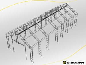 Быстровозводимый каркасный ангар БА-27